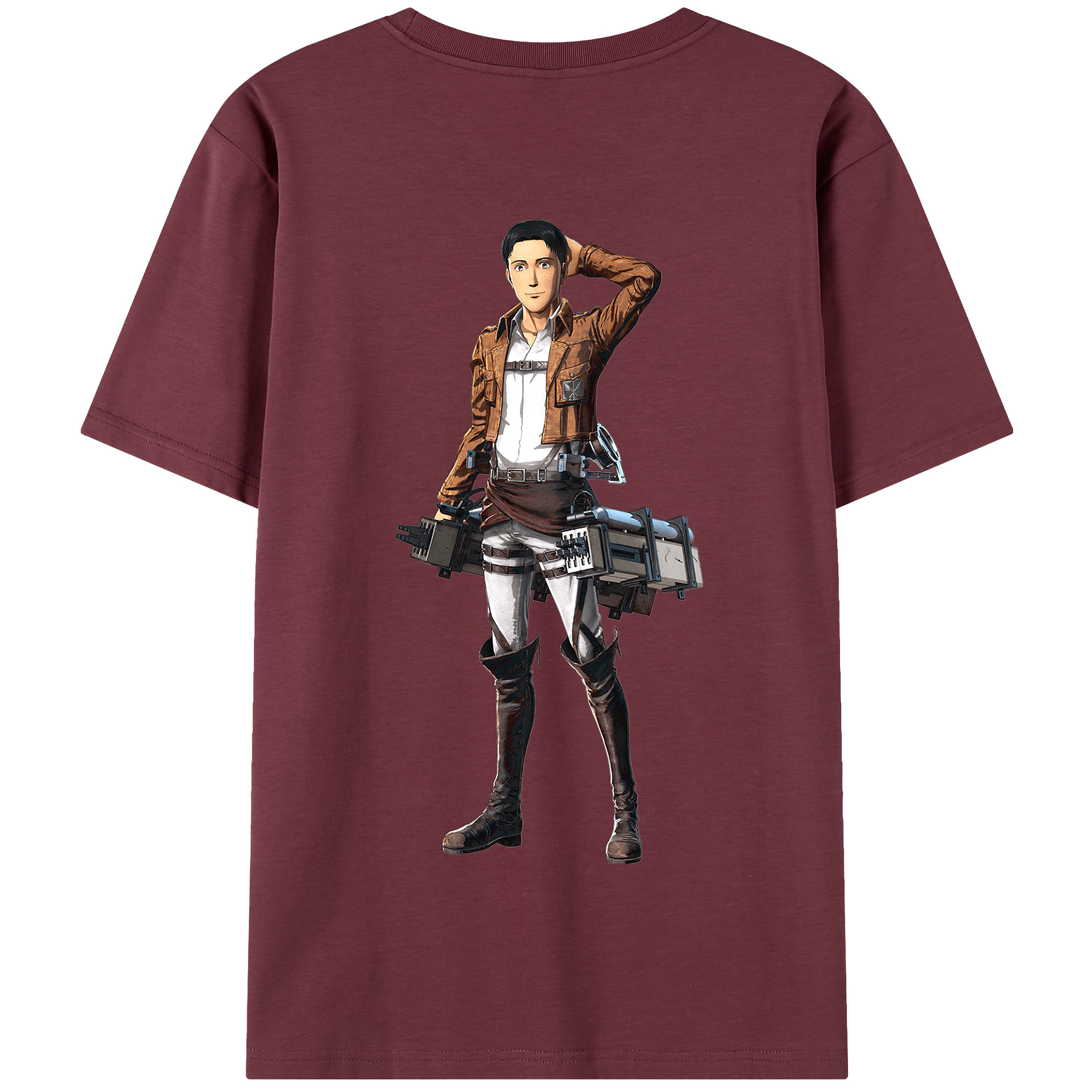 （画像用） 進撃の巨人 Attack on Titan 綿100％半袖Tシャツ（背面プリント）